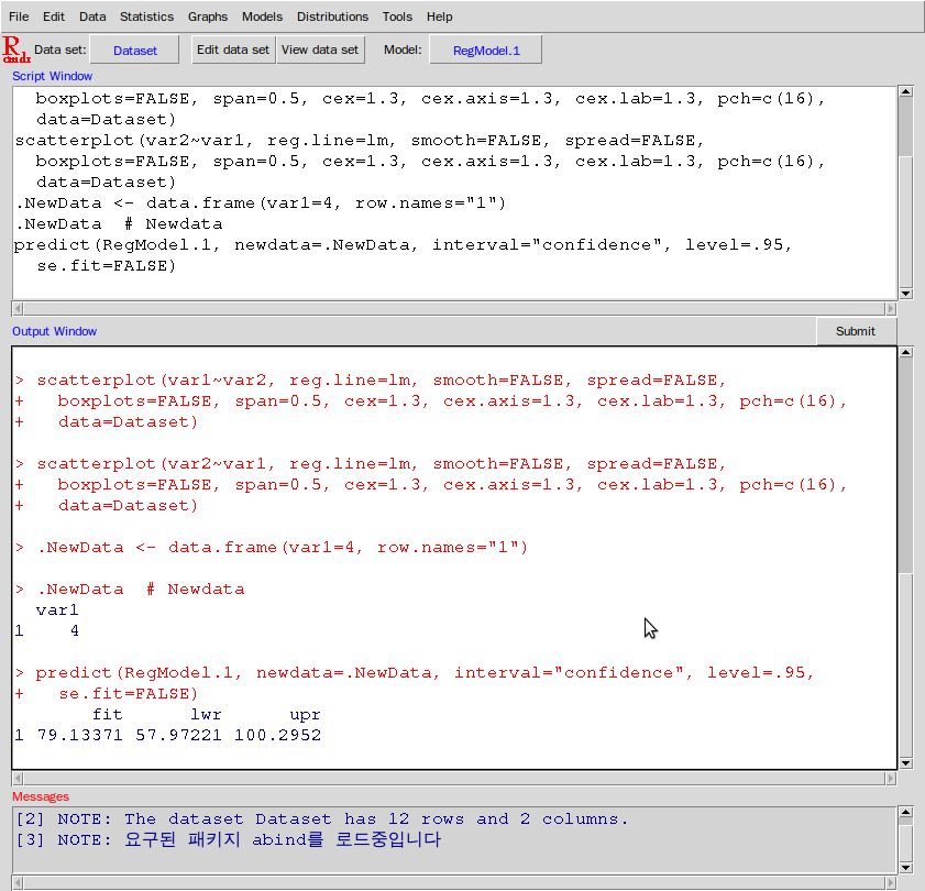 Commander Plug-In - Rcmdr.plugin.HH 사용예제 2 (0) 2010/12/30